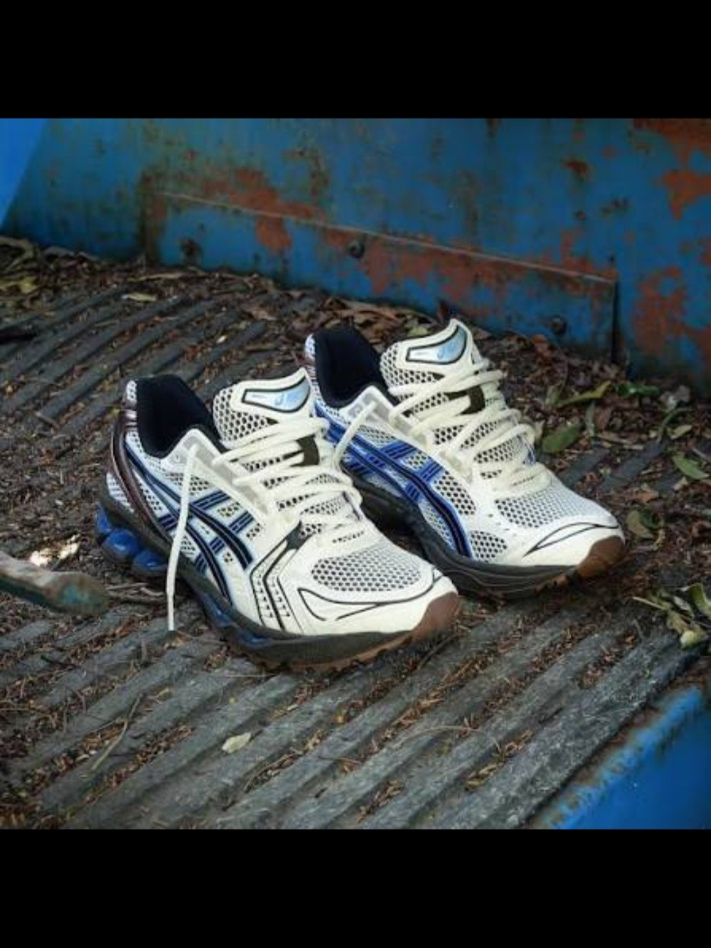 Size 11 - Asics Gel Kayano 14 Cream Blue Coast